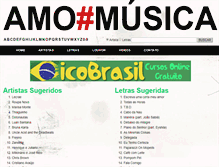 Tablet Screenshot of amomusica.com.br